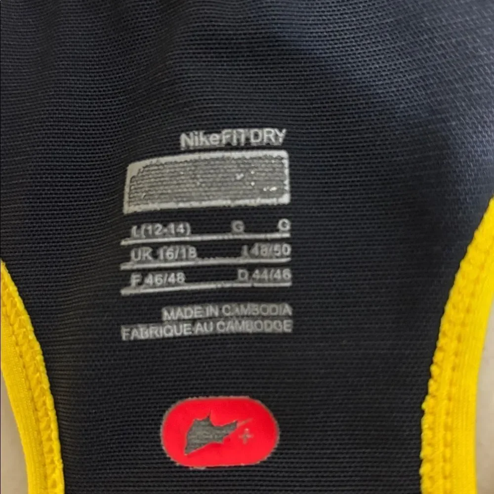 Nike Livestrong Racerback Tank Top Sports Bra L